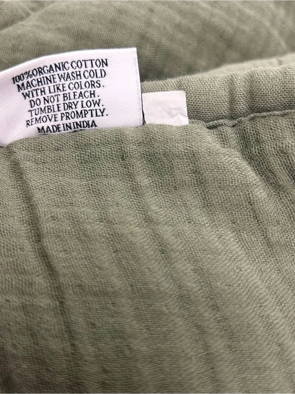 QUINCE Organic Airy Gauze Dream Quilt Set King/Cal King Olive 8035